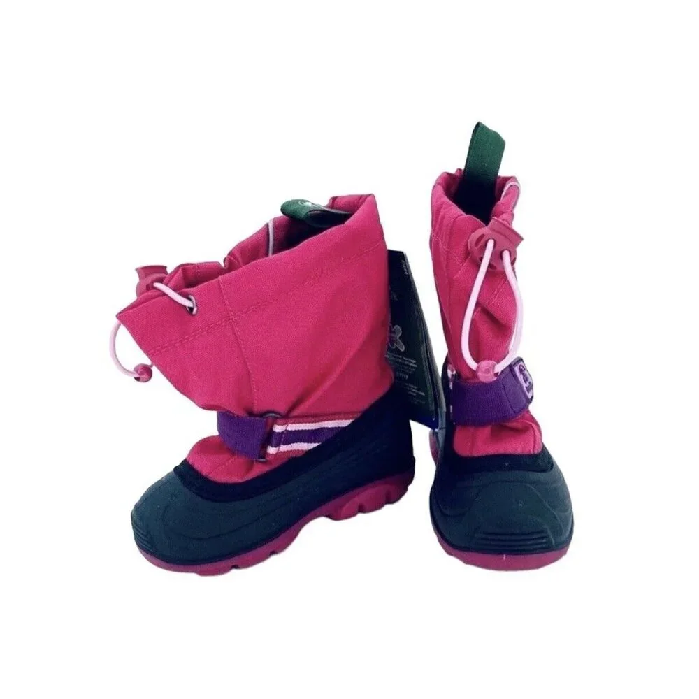 Kamik Snow Master Snowshell Pink Girls Kids Snow Winter Boots SZ 7 New